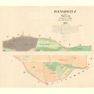 Baniowitz - m0032-1-001 - Kaiserpflichtexemplar der Landkarten des stabilen Katasters