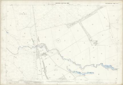 Northumberland (Old Series) XV.2 (includes: Chatton; Doddington; Lowick) - 25 Inch Map