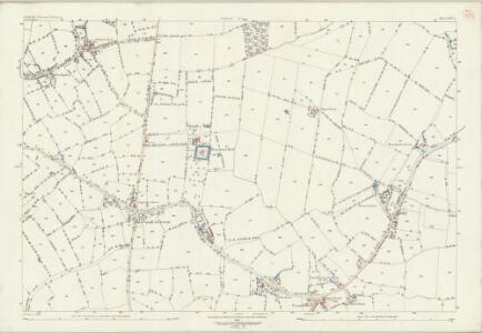 Suffolk LXIV.4 (includes: Brettenham; Buxhall; Hitcham) - 25 Inch Map