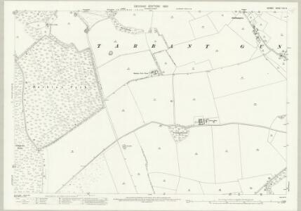 Dorset XIV.8 (includes: Iwerne Courtney; Iwerne Stepleton; Stourpaine; Tarrant Gunville) - 25 Inch Map