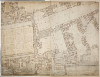 A drawn Plan of the Palace at Whitehall, taken about 1680