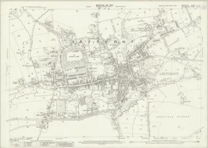 Berkshire X.6 (includes: Abingdon; Abingdon St Helen Without; Culham; Radley) - 25 Inch Map