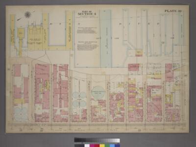 Plate 39, Part of Section 4: [Bounded by Twelfth Avenue (Hudson River Piers), W. 50th Street, Eleventh Avenue and W. 42nd Street.]