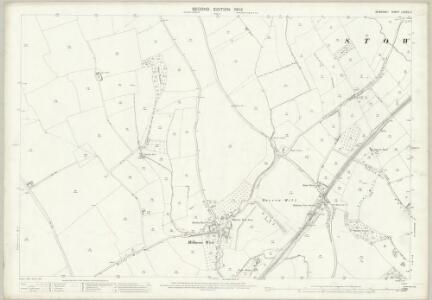 Somerset LXXXIV.2 (includes: Charlton Horethorne; Henstridge; Milborne Port) - 25 Inch Map