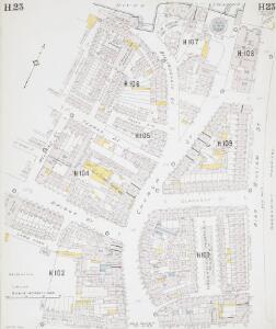 Insurance Plan of London East South-East District Vol. H: sheet 23