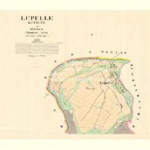 Lupelle (Lupieni) - m1664-1-001 - Kaiserpflichtexemplar der Landkarten des stabilen Katasters