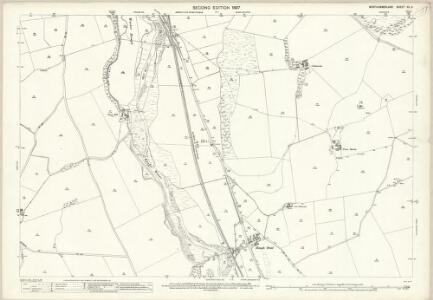 Northumberland (Old Series) XX.9 (includes: Chatton; Earle; Middleton Hall; North Middleton; West Lilburn; Wooler) - 25 Inch Map