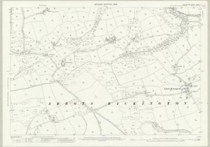 Devon XXXIX.7 (includes: Abbots Bickington; Bulkworthy; Milton Damerel; West Putford) - 25 Inch Map