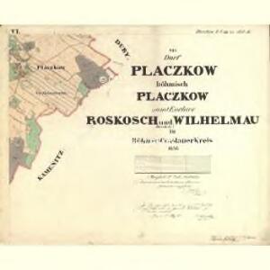 Placzkow - c5797-1-006 - Kaiserpflichtexemplar der Landkarten des stabilen Katasters