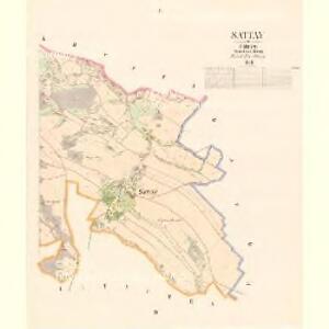 Sattay - c9160-1-002 - Kaiserpflichtexemplar der Landkarten des stabilen Katasters