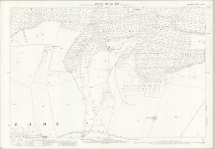 Wiltshire LVIII.14 (includes: Berwick St Leonard; Boyton; Chicklade; Fonthill Bishop; Hindon) - 25 Inch Map