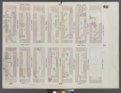 Plate 40: Map bounded by East 12th Street, Avenue A, 5th Street, Second Avenue
