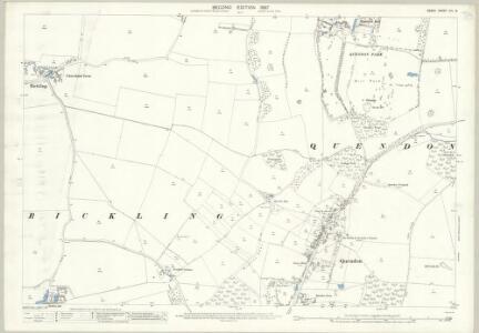 Essex (1st Ed/Rev 1862-96) XIII.8 (includes: Quendon and Rickling) - 25 Inch Map