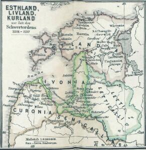 Esthland, Livland, Kurland zur Zeit des Schwertordens 1201 - 1237