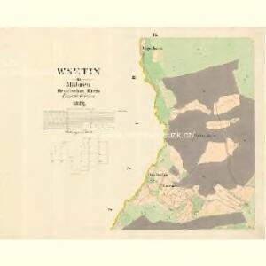 Wsetin - m3499-1-008 - Kaiserpflichtexemplar der Landkarten des stabilen Katasters