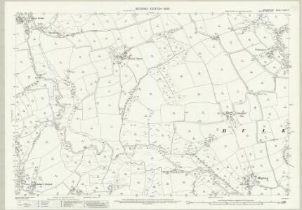 Devon XXXIX.3 (includes: Abbots Bickington; Bulkworthy; East Putford; West Putford) - 25 Inch Map