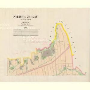 Nieder Zukau (Zukow Nizni) - m0545-1-001 - Kaiserpflichtexemplar der Landkarten des stabilen Katasters