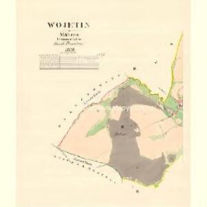 Wojetin - m3451-1-002 - Kaiserpflichtexemplar der Landkarten des stabilen Katasters