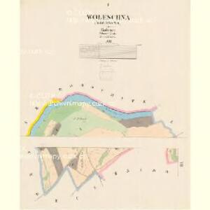 Woleschna (Wolessna) - c5441-1-001 - Kaiserpflichtexemplar der Landkarten des stabilen Katasters