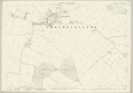 Suffolk LXXXIII.13 (includes: Chelmondiston; Erwarton; Harkstead; Shotley) - 25 Inch Map