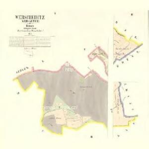 Werscheditz (Werssetice) - c8492-1-001 - Kaiserpflichtexemplar der Landkarten des stabilen Katasters