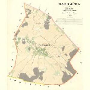 Radomühl - m2522-1-001 - Kaiserpflichtexemplar der Landkarten des stabilen Katasters
