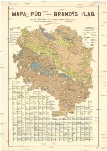 Mapa půd v okrese Brandýs n./Lab