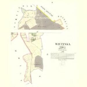 Wittinka - c8631-1-001 - Kaiserpflichtexemplar der Landkarten des stabilen Katasters