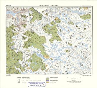 Geologisk kart 111b: Hardangervidda - Flacheliefs