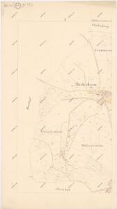 Katastrální mapa obce Fleky spolu s obcí Červené Dřevo WX-XI-27 cg