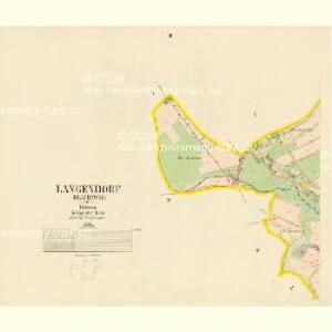 Langendorf (Dlauhawes) - c1138-1-003 - Kaiserpflichtexemplar der Landkarten des stabilen Katasters