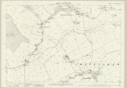 Suffolk LXXIV.16 (includes: Chattisham; Hintlesham; Washbrook) - 25 Inch Map