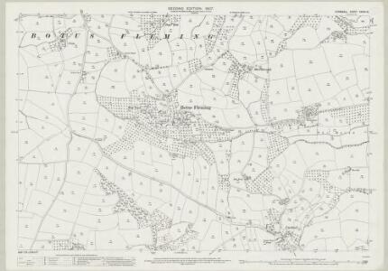 Cornwall XXXVII.16 (includes: Botus Fleming; Landulph; Saltash) - 25 Inch Map