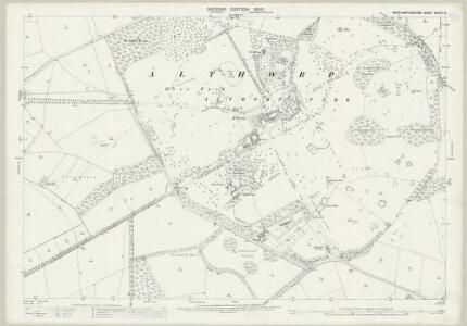 Northamptonshire XXXVII.14 (includes: Althorp; Brington; Harlestone) - 25 Inch Map