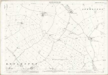Derbyshire XLVIII.10 (includes: Alkmonton; Barton Blount; Boyleston; Cubley; Hungry Bentley) - 25 Inch Map