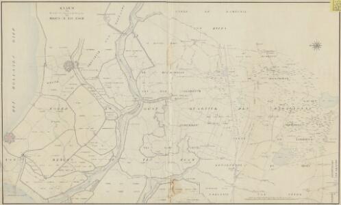 Kaarte van het Oost en Noord quartier des Marquisaat van Bergen op Ten Zoom : [getrokken uit de kaart van B. Adam t. Wouw, 1791]