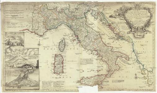 A new map of Italy distinguishing all the sovereignties in it, whether states, kingdoms, dutchies, principalities, republicks & c