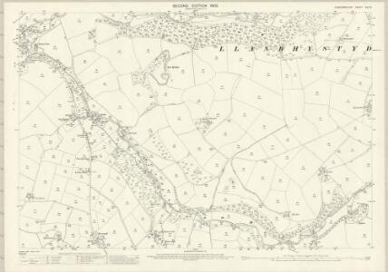 Cardiganshire XIV.12 (includes: Llanrhystud Anhuniog; Llanrhystud Mefenydd) - 25 Inch Map