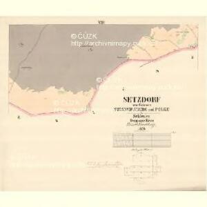 Setzdorf - m3283-2-017 - Kaiserpflichtexemplar der Landkarten des stabilen Katasters