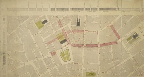 Drawn Plan of the Property around Leicester Square