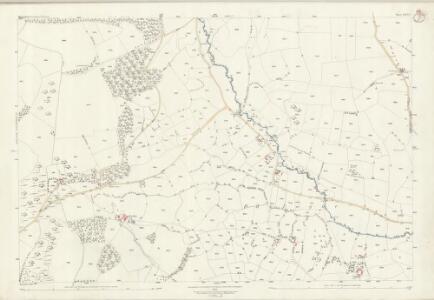 Shropshire LXXVI.2 (includes: Clun; Llanfair Waterdine) - 25 Inch Map
