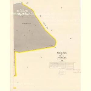 Zlosein - c9288-1-002 - Kaiserpflichtexemplar der Landkarten des stabilen Katasters