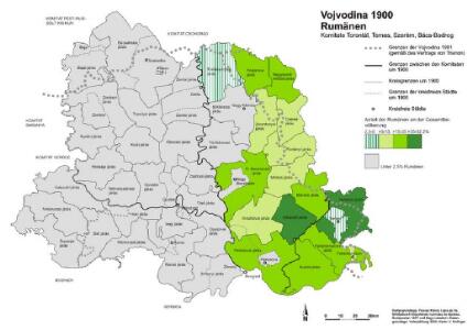 Vojvodina 1900. Rumänen