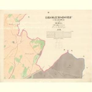 Brokersdorf (Czabowa) - m0340-1-003 - Kaiserpflichtexemplar der Landkarten des stabilen Katasters