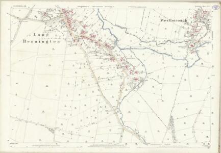 Lincolnshire CIV.9 (includes: Foston; Long Bennington; Westborough and Dry Doddington) - 25 Inch Map