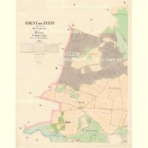 Zminy - c9291-1-001 - Kaiserpflichtexemplar der Landkarten des stabilen Katasters
