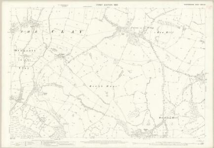 Staffordshire XXXIII.13 (includes: Draycott In The Clay; Hanbury) - 25 Inch Map