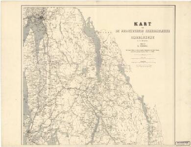Spesielle kart 9 nord: Kart over de projecterede Jernbanelinier i Smaalenene