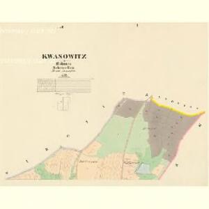 Kwasowitz - c3738-1-001 - Kaiserpflichtexemplar der Landkarten des stabilen Katasters