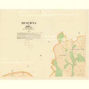 Deschna - c1091-1-001 - Kaiserpflichtexemplar der Landkarten des stabilen Katasters